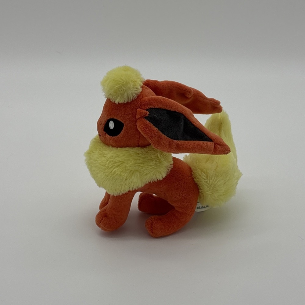 Pokemon Center Flareon Sitting Cuties Plush 6.5" Fit Toy Authentic 2017 - Picture 3 of 7